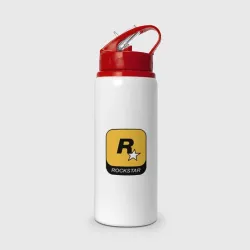 Бутылка для воды с трубочкой Rockstar 