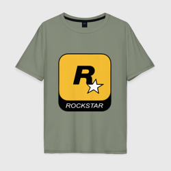 Мужская футболка хлопок Oversize Rockstar 