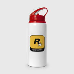 Бутылка для воды с трубочкой Rockstar 