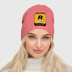 Женская шапка демисезонная Rockstar  - фото 2