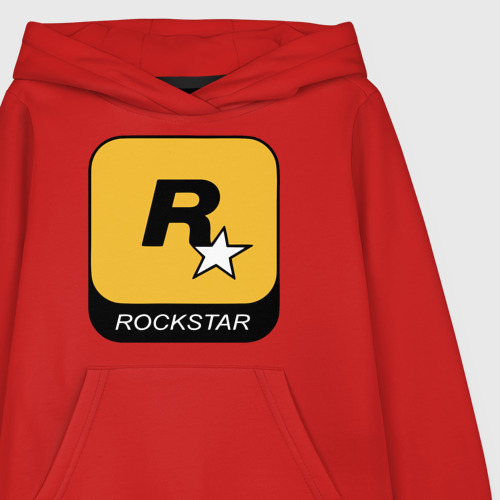 Детская толстовка хлопок Rockstar , цвет красный - фото 3