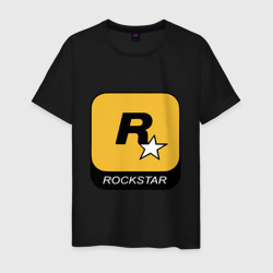 Rockstar  – Мужская футболка хлопок с принтом купить со скидкой в -20%