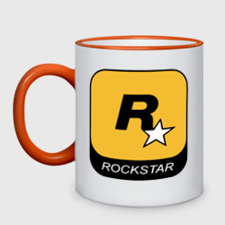 Кружка двухцветная Rockstar 