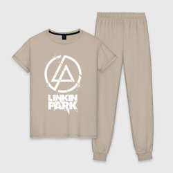 Женская пижама хлопок Linkin Park - white