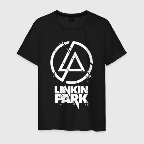 Мужская футболка хлопок Linkin Park - white, цвет черный