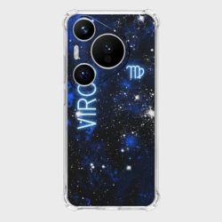 Чехол для Huawei Pura 70 Pro Дева - знак зодиака на тёмном фоне