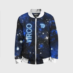 Детский бомбер 3D Дева - знак зодиака на тёмном фоне