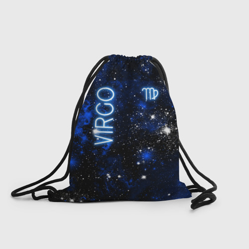 Рюкзак-мешок 3D Дева - знак зодиака на тёмном фоне
