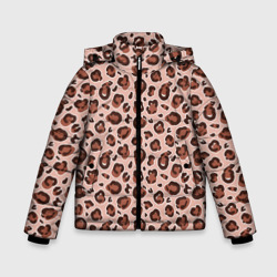 Зимняя куртка для мальчиков 3D Коричневый леопардовый узор