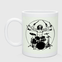 Кружка керамическая Vitruvian six hand drummer 