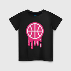 Детская футболка хлопок Pink basketball
