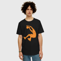 Мужская футболка хлопок Oversize Shaq dunk - фото 2