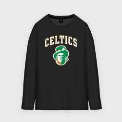 Мужской лонгслив oversize хлопок Celtics