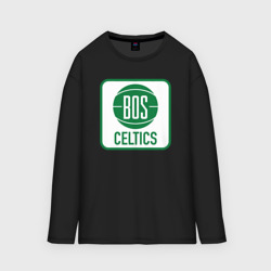 Мужской лонгслив oversize хлопок Bos Celtics