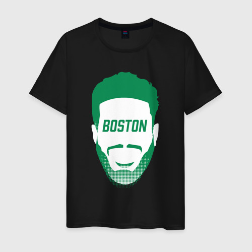 Мужская футболка хлопок Boston Tatum, цвет черный