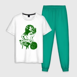 Мужская пижама с белой футболкой хлопок Go Celtics