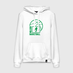 Женская толстовка хлопок Boston basketball