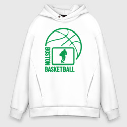 Мужское худи Oversize хлопок Boston basketball