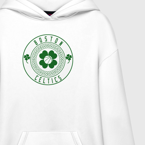 Худи SuperOversize хлопок Team Celtics, цвет белый - фото 3