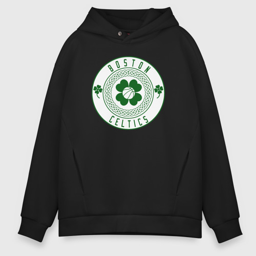 Мужское худи Oversize хлопок Team Celtics, цвет черный