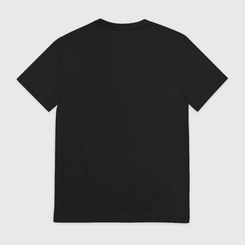 Мужская футболка 3D с принтом PZDC - ACDC, вид сзади #1