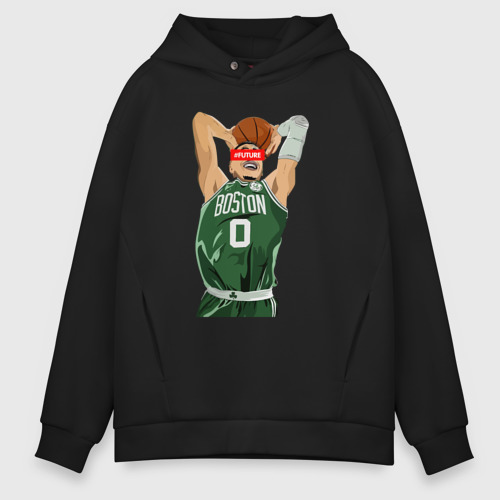 Мужское худи Oversize хлопок Celtics future, цвет черный