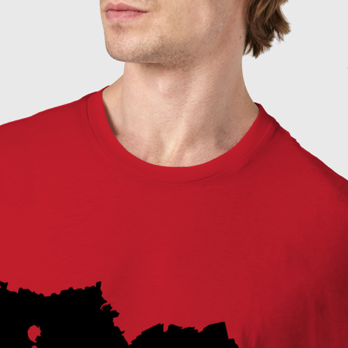 Мужская футболка хлопок с принтом Регион Алтай, фото #4