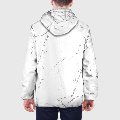 Мужская куртка 3D Skillet glitch на светлом фоне вертикально, цвет 3D печать - фото 5