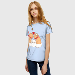 Женская футболка 3D Капибара и любовь: be capy - фото 2