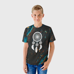 Детская футболка 3D Ловец снов и чёрный мыльный пузырь - фото 2