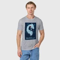 Мужская футболка хлопок Мононоке волчица - фото 2
