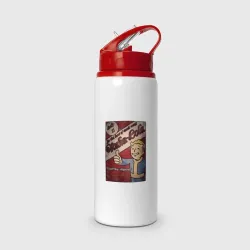 Бутылка для воды с трубочкой Vault boy - nuclear cola 