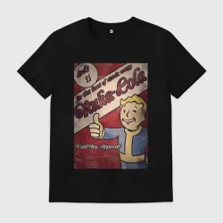 Мужская футболка хлопок Vault boy - nuclear cola 