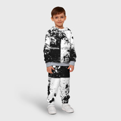 Детский костюм с толстовкой 3D Король и шут - черно-белая абстракция - фото 2