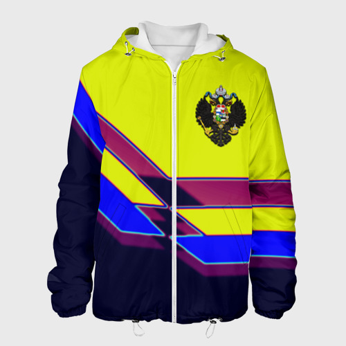 Мужская куртка 3D с принтом Российская империя герб, вид спереди #2