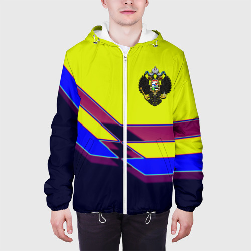 Мужская куртка 3D с принтом Российская империя герб, вид сбоку #3