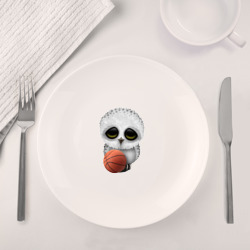 Набор: тарелка + кружка Сова баскетболист - фото 2