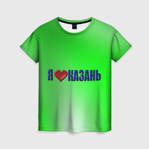 Женская футболка 3D Любящие город Казань, цвет 3D печать