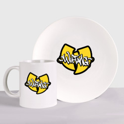 Набор: тарелка + кружка Wu tang - logo
