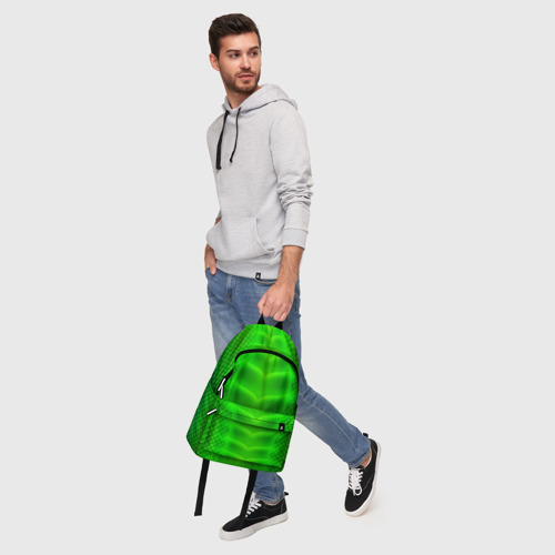 Рюкзак 3D Чешуя зеленого дракона для образа - фото 6
