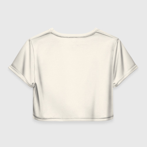 Женская футболка Crop-top 3D Дева и дракон, цвет 3D печать - фото 2