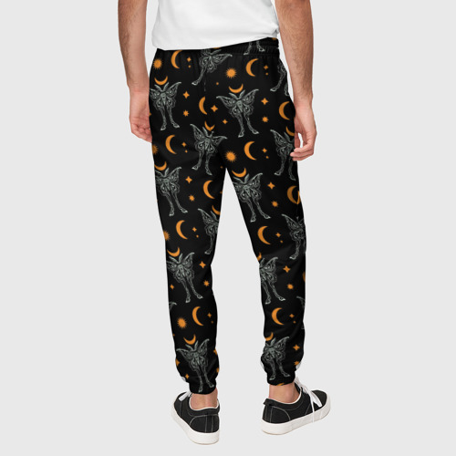 Мужские брюки 3D Лунные мотыльки, цвет 3D печать - фото 5