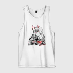Мужская майка хлопок Nissan Silvia S15 Drift Zero Two