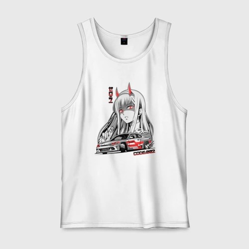 Мужская майка хлопок Nissan Silvia S15 Drift Zero Two