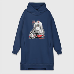 Платье-худи хлопок Nissan Silvia S15 Drift Zero Two