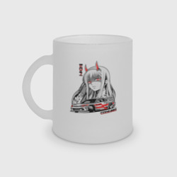 Кружка матовая стеклянная Nissan Silvia S15 Drift Zero Two