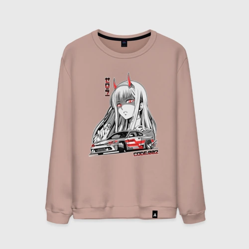 Мужской свитшот хлопок Nissan Silvia S15 Drift Zero Two