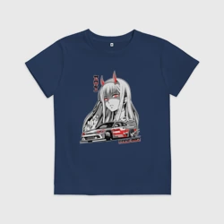 Детская футболка хлопок Nissan Silvia S15 Drift Zero Two