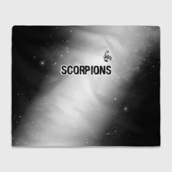 Плед 3D Scorpions glitch на светлом фоне посередине