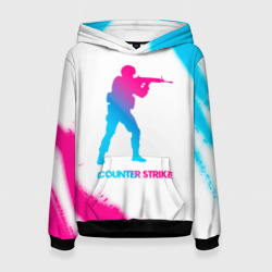 Женская толстовка 3D Counter Strike neon gradient style